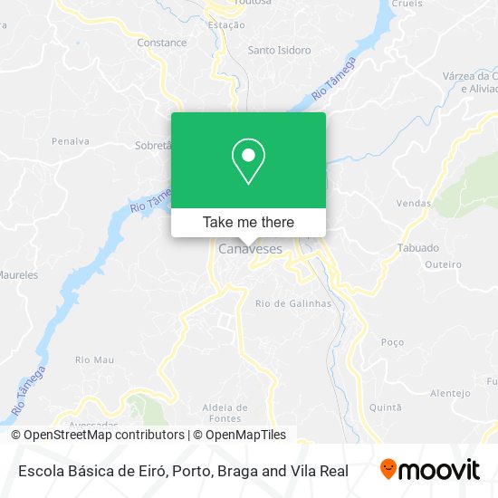 Escola Básica de Eiró mapa