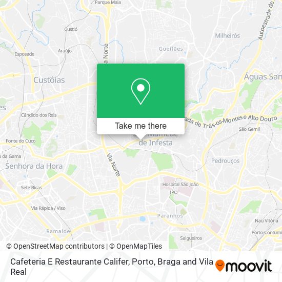 Cafeteria E Restaurante Califer map