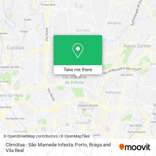 Climútua - São Mamede Infesta mapa