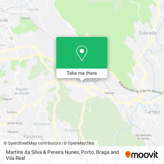Martins da Silva & Pereira Nunes map