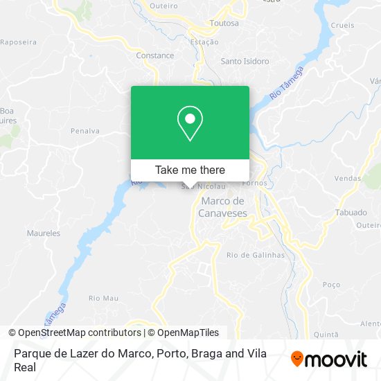 Parque de Lazer do Marco mapa