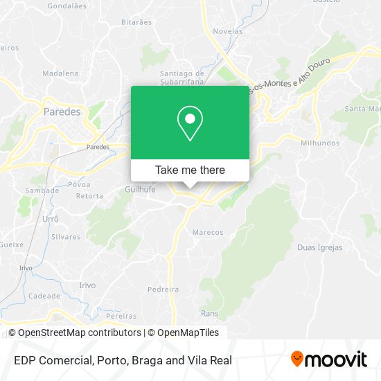 EDP Comercial map