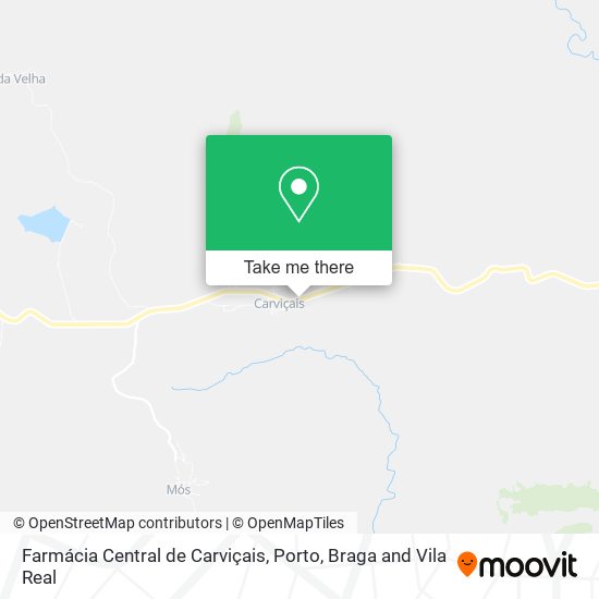 Farmácia Central de Carviçais mapa