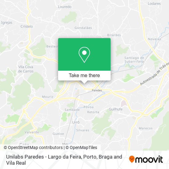 Unilabs Paredes - Largo da Feira map