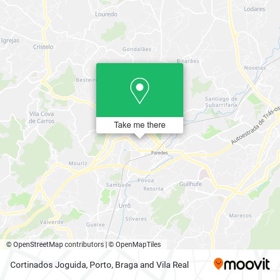 Cortinados Joguida map