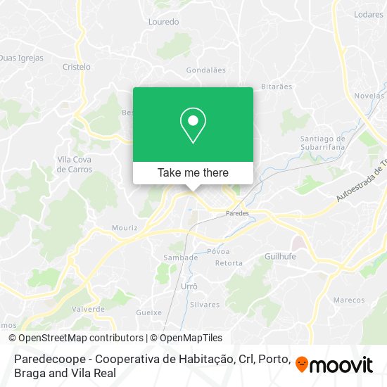 Paredecoope - Cooperativa de Habitação, Crl map