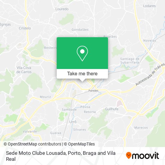 Sede Moto Clube Lousada map