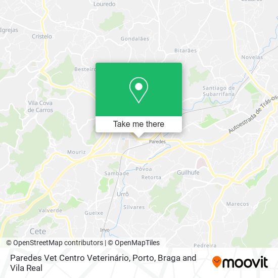 Paredes Vet Centro Veterinário map