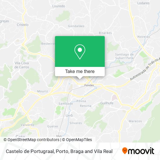 Castelo de Portugraal mapa