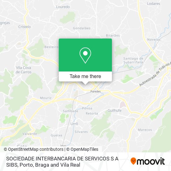SOCIEDADE INTERBANCARIA DE SERVICOS S A SIBS map