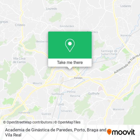 Academia de Ginástica de Paredes map