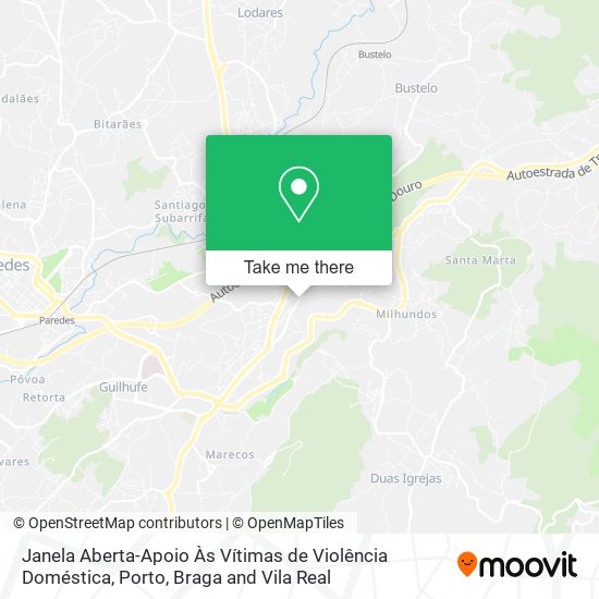 Janela Aberta-Apoio Às Vítimas de Violência Doméstica map