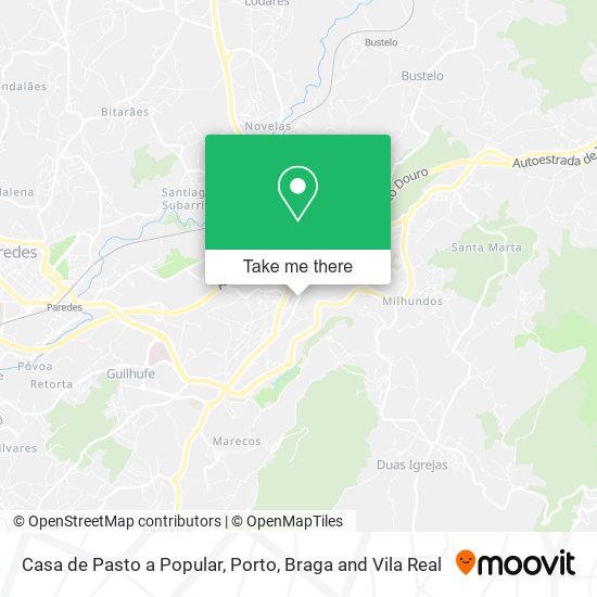 Casa de Pasto a Popular mapa