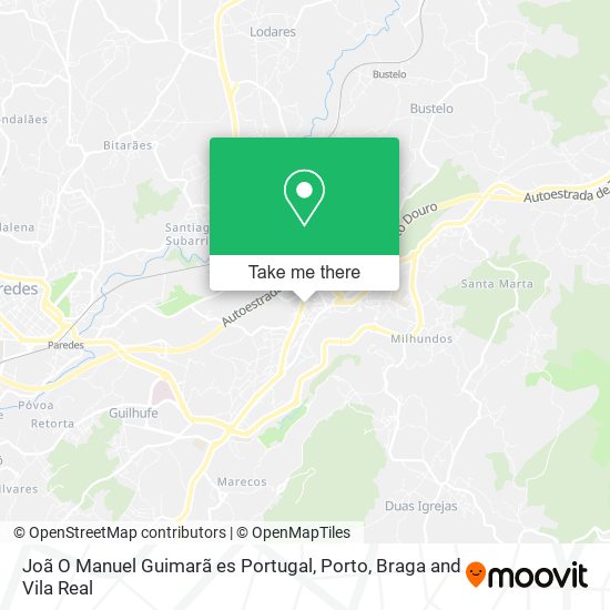 Joã O Manuel Guimarã es Portugal map