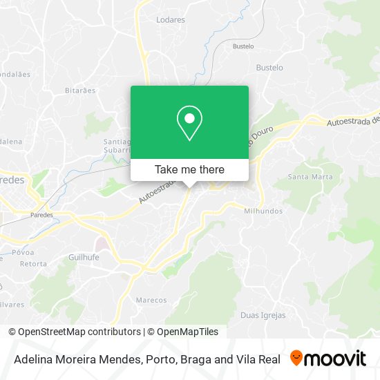 Adelina Moreira Mendes mapa