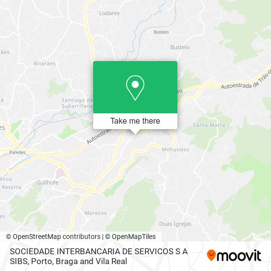 SOCIEDADE INTERBANCARIA DE SERVICOS S A SIBS mapa