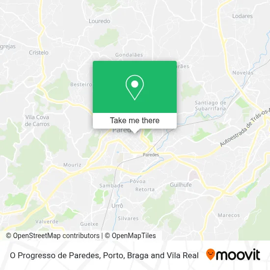 O Progresso de Paredes map