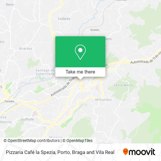 Pizzaria Café la Spezia mapa
