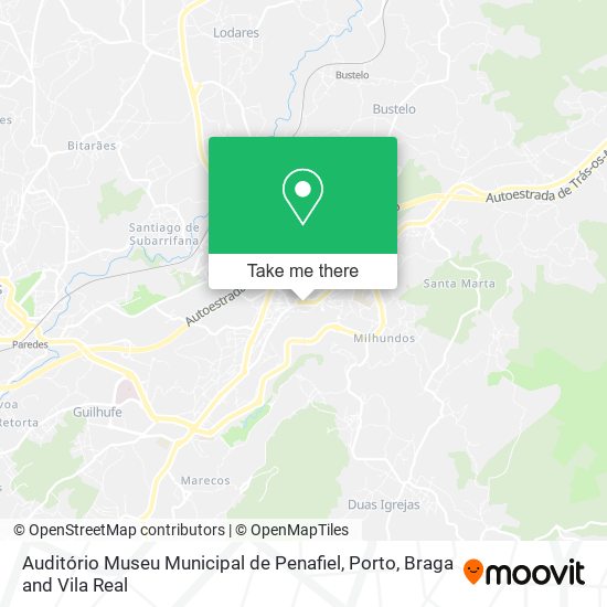 Auditório Museu Municipal de Penafiel map