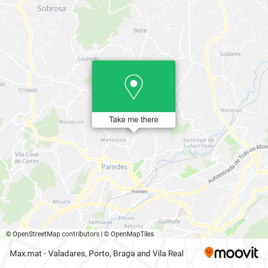 Max.mat - Valadares map