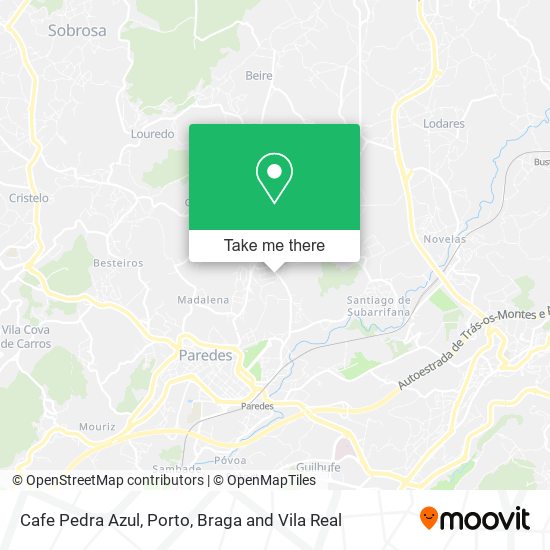 Cafe Pedra Azul map