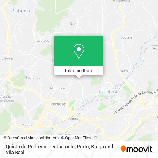 Quinta do Pedregal Restaurante map