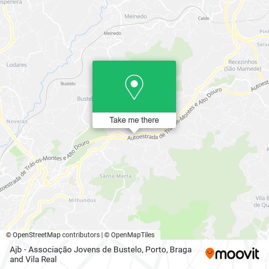 Ajb - Associação Jovens de Bustelo mapa