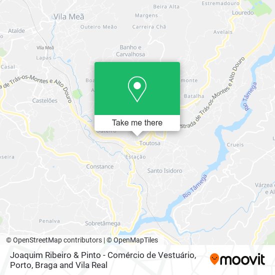 Joaquim Ribeiro & Pinto - Comércio de Vestuário map