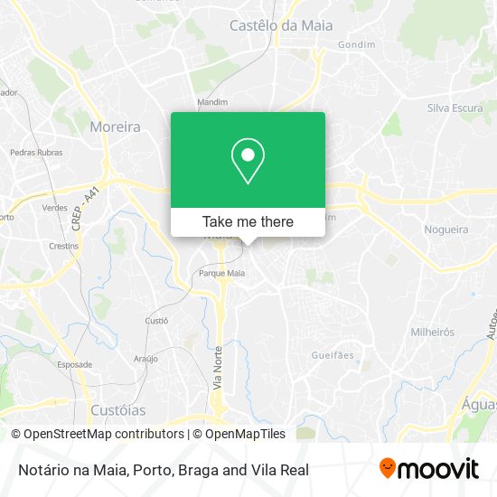 Notário na Maia map