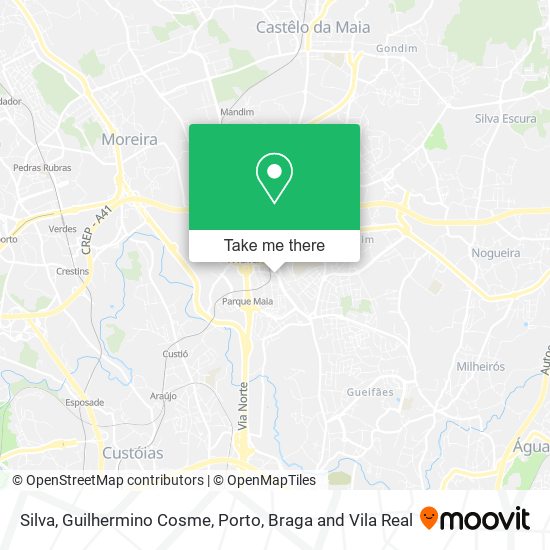 Silva, Guilhermino Cosme map
