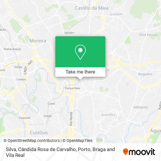 Silva, Cândida Rosa de Carvalho map