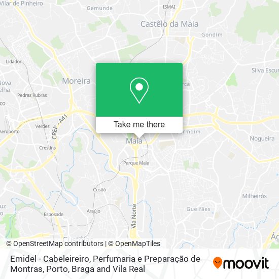 Emidel - Cabeleireiro, Perfumaria e Preparação de Montras map