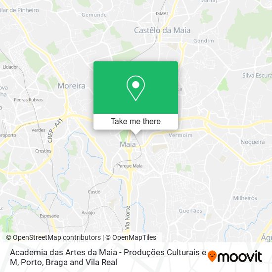 Academia das Artes da Maia - Produções Culturais e M map