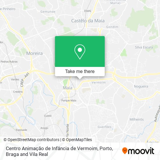Centro Animação de Infância de Vermoim map