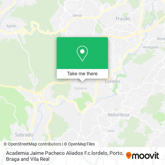 Academia Jaime Pacheco Aliados F.c.lordelo map