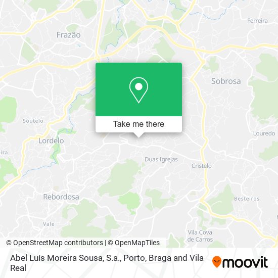 Abel Luís Moreira Sousa, S.a. map