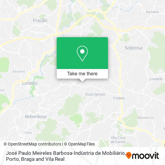 José Paulo Meireles Barbosa-Indústria de Mobiliário mapa