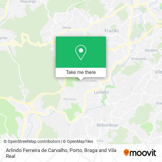 Arlindo Ferreira de Carvalho mapa