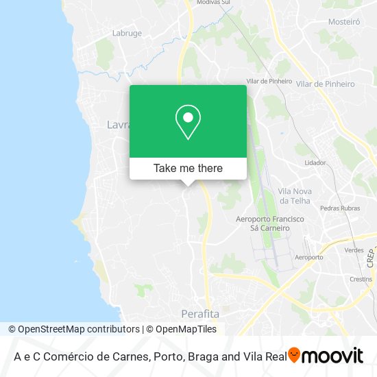 A e C Comércio de Carnes mapa