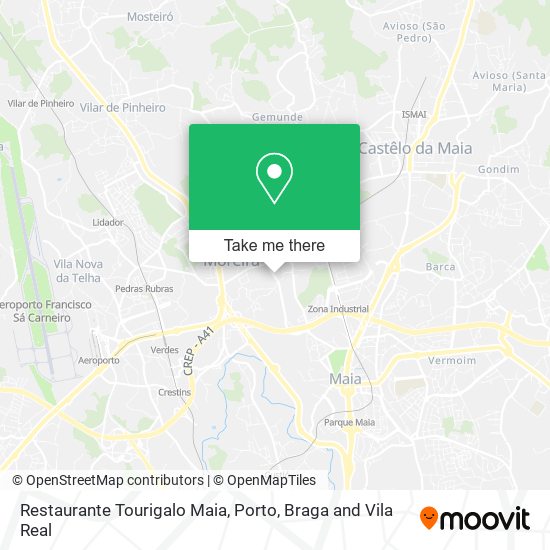 Restaurante Tourigalo Maia map