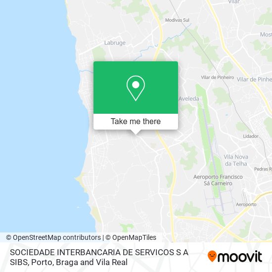 SOCIEDADE INTERBANCARIA DE SERVICOS S A SIBS map