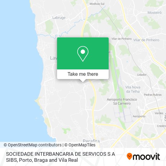 SOCIEDADE INTERBANCARIA DE SERVICOS S A SIBS map