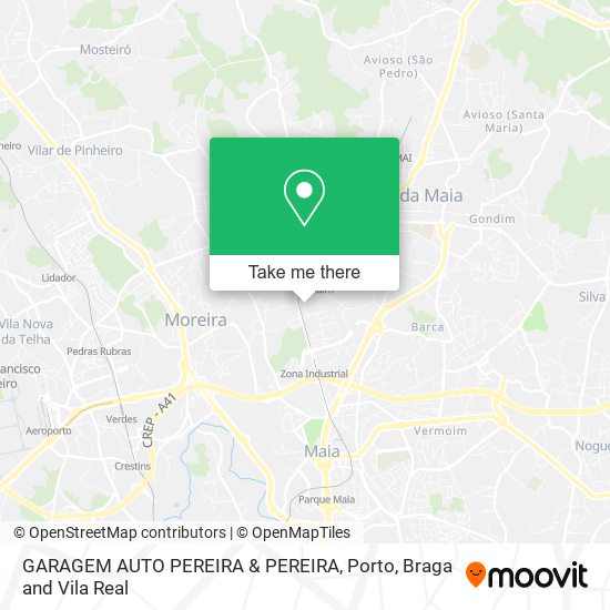 GARAGEM AUTO PEREIRA & PEREIRA map