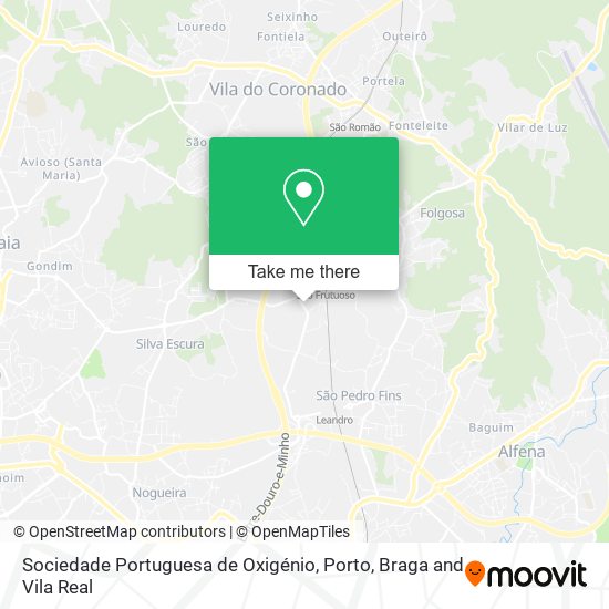 Sociedade Portuguesa de Oxigénio map