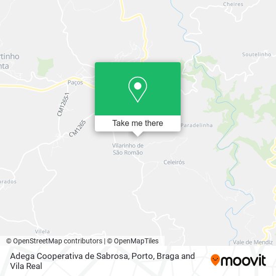 Adega Cooperativa de Sabrosa mapa