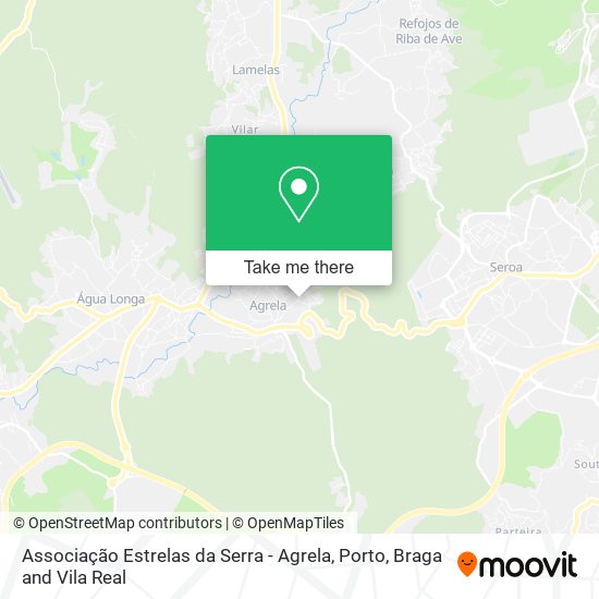 Associação Estrelas da Serra - Agrela mapa