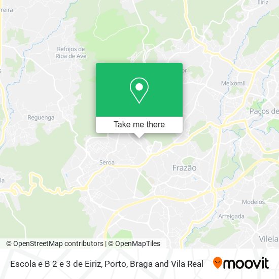 Escola e B 2 e 3 de Eiriz map