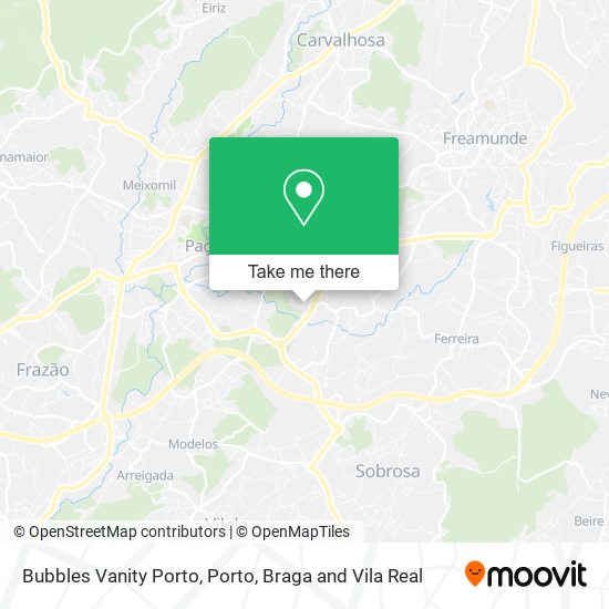 Bubbles Vanity Porto mapa