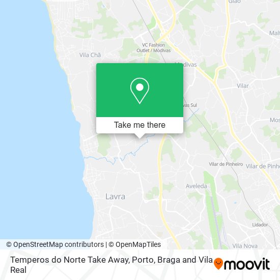 Temperos do Norte Take Away map