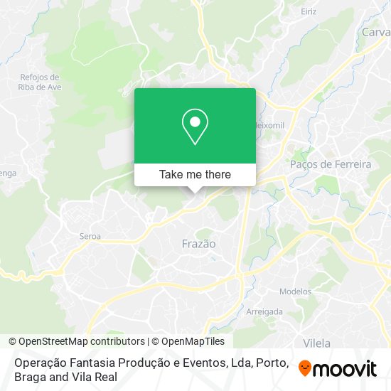 Operação Fantasia Produção e Eventos, Lda mapa